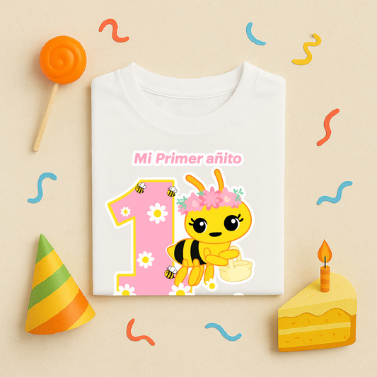 Polos Personalizado Temática Unisex Abejita