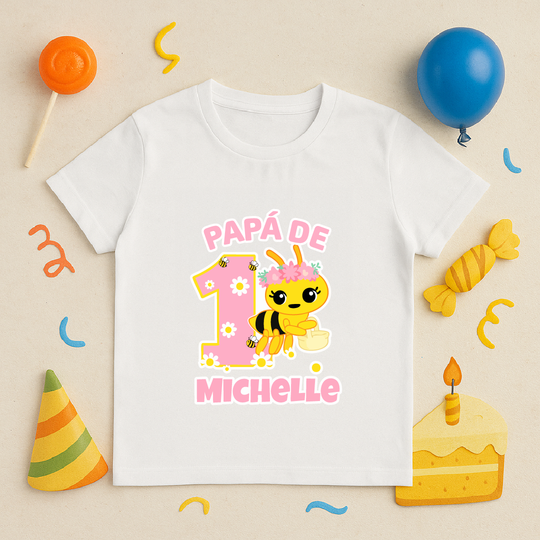 Polos Personalizado Temática Unisex Abejita