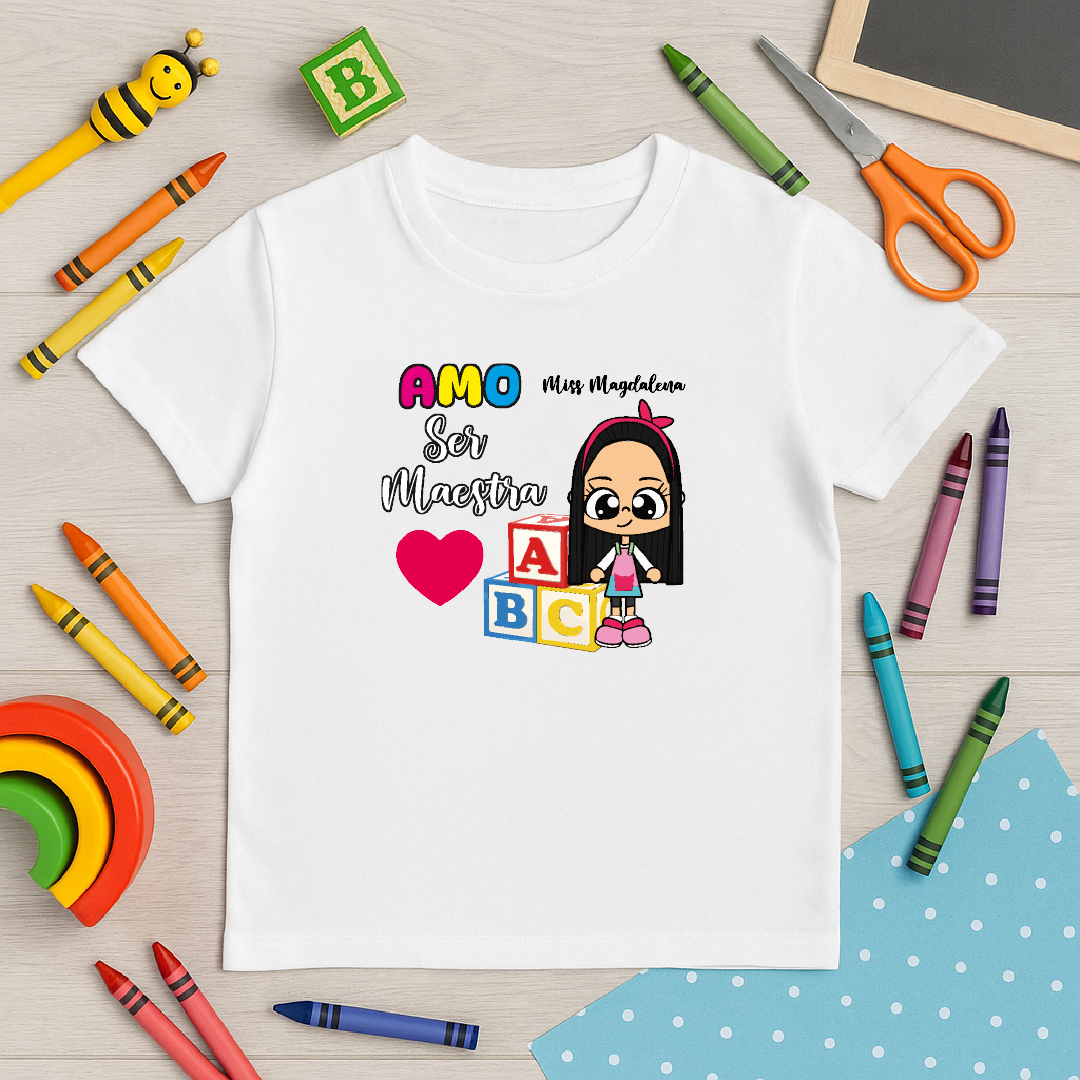Polo Amo Ser Maestra – Bloques ABC