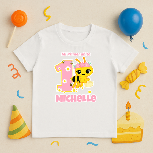 Polos Personalizado Temática Unisex Abejita