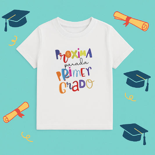 Polo Infantil Personalizado – Próxima Parada Primer Grado